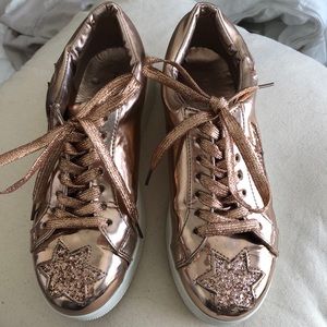 Fashion Nova rose gold sneakers